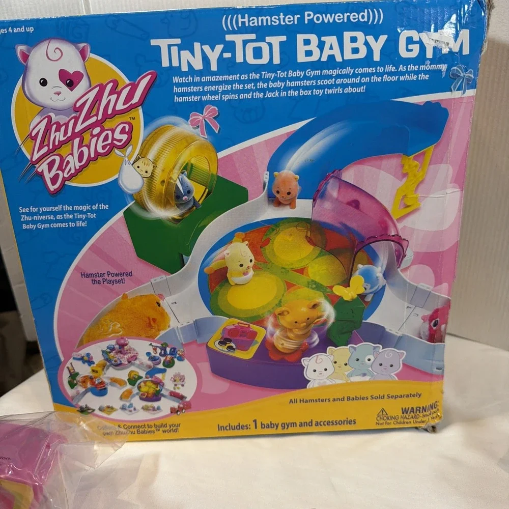 Zhu Zhu‎ Babies Tiny-Tots Baby Gym – NEW + 1 Hamster – Box Damaged